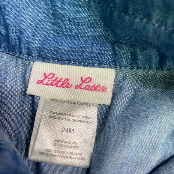 NWT - Little Lass Lace & Denim Dress with bottoms (2 piece) - 24M - Picture 5 of 6